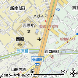 くら寿司熊本新南部店周辺の地図