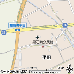 熊本県上益城郡益城町平田2292周辺の地図