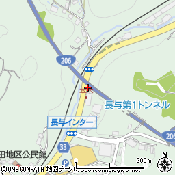 株式会社霜田塗料産業　長崎支店・長与営業部周辺の地図