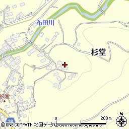 熊本県上益城郡益城町杉堂1401周辺の地図