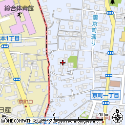 熊本県熊本市中央区京町1丁目8周辺の地図