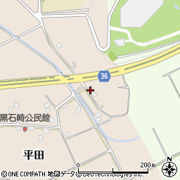 熊本県上益城郡益城町平田2359周辺の地図