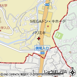 パリミキ　長崎北店周辺の地図