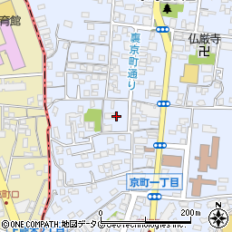 熊本県熊本市中央区京町1丁目9周辺の地図