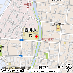 熊本市立壷川小学校周辺の地図