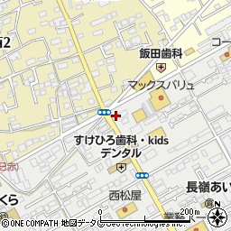 ファミリーマート熊本長嶺南三丁目店周辺の地図