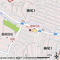 ミツバチ薬局　横尾店周辺の地図