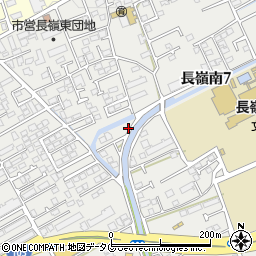 熊本県熊本市東区長嶺南7丁目17周辺の地図