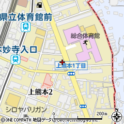 ＨｏｎｄａＣａｒｓ熊本上熊本店周辺の地図