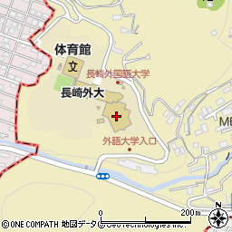 長崎外国語大学　経理課周辺の地図