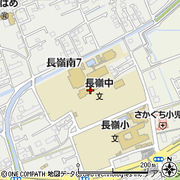 熊本市立長嶺中学校周辺の地図