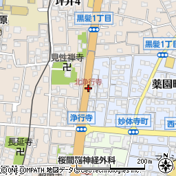 北浄行寺周辺の地図