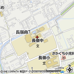 熊本県熊本市東区長嶺南7丁目21周辺の地図
