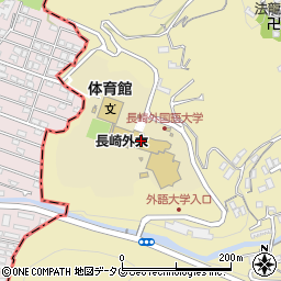 長崎外国語大学周辺の地図
