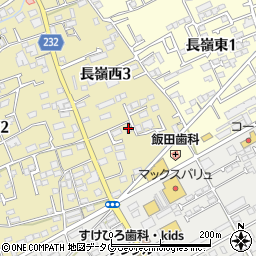 熊本市　障がい者相談支援センター・青空周辺の地図