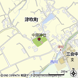 中原神社周辺の地図