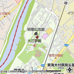 大江学園周辺の地図