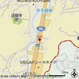 元村周辺の地図