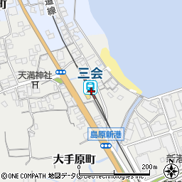 三会駅周辺の地図