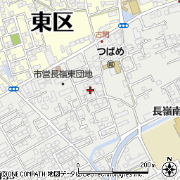 熊本県熊本市東区長嶺南7丁目4周辺の地図