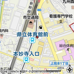 ソフトバンク上熊本店周辺の地図
