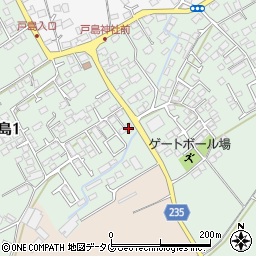 世界平和統一家庭連合　熊本阿蘇家庭教会周辺の地図