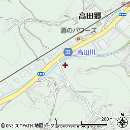 長崎県西彼杵郡長与町高田郷周辺の地図