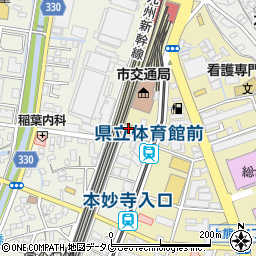 ジョイフル上熊本店周辺の地図