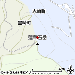 蓮華石岳周辺の地図