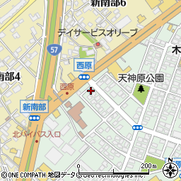 株式会社よかタウン　熊本中央営業所周辺の地図