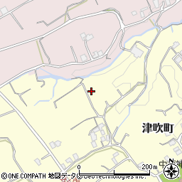長崎県島原市津吹町周辺の地図