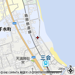 長崎県島原市御手水町2250周辺の地図