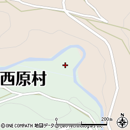 熊本県西原村（阿蘇郡）医王寺周辺の地図