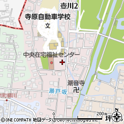熊本県熊本市中央区壺川周辺の地図