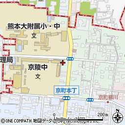 セブンイレブン熊本京町店周辺の地図