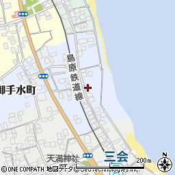 長崎県島原市御手水町2259周辺の地図