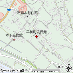 平和町公民館周辺の地図