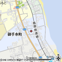 長崎県島原市御手水町周辺の地図