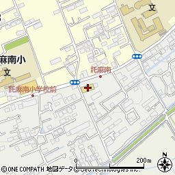 ファミリーマート熊本長嶺南店周辺の地図