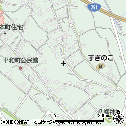 長崎県雲仙市愛野町甲448周辺の地図