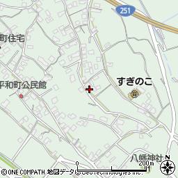 長崎県雲仙市愛野町甲485周辺の地図