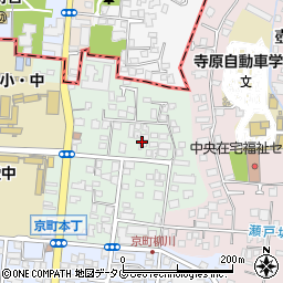 熊本県熊本市中央区京町本丁7周辺の地図