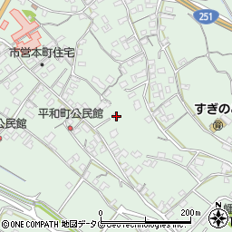 長崎県雲仙市愛野町甲438周辺の地図