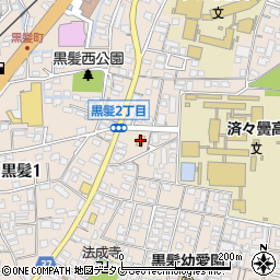 ファミリーマート熊本済々黌高前店周辺の地図