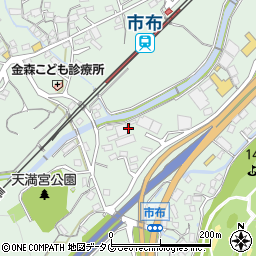 喜々津川周辺の地図