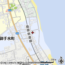 長崎県島原市御手水町2266周辺の地図