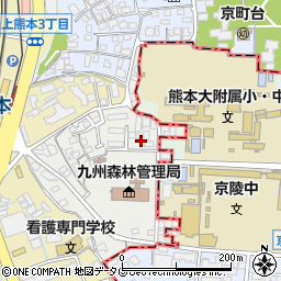 熊本県熊本市西区京町本丁周辺の地図