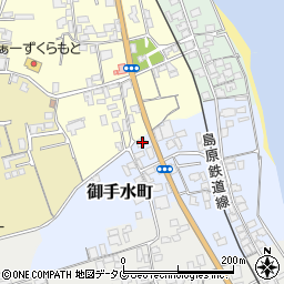 長崎県島原市御手水町2329周辺の地図