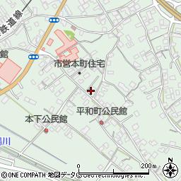 長崎県雲仙市愛野町甲398周辺の地図