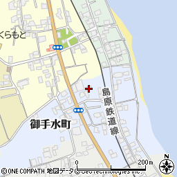 長崎県島原市御手水町2279周辺の地図